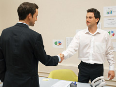Businessmen shaking hands by reynermedia shake hand photo